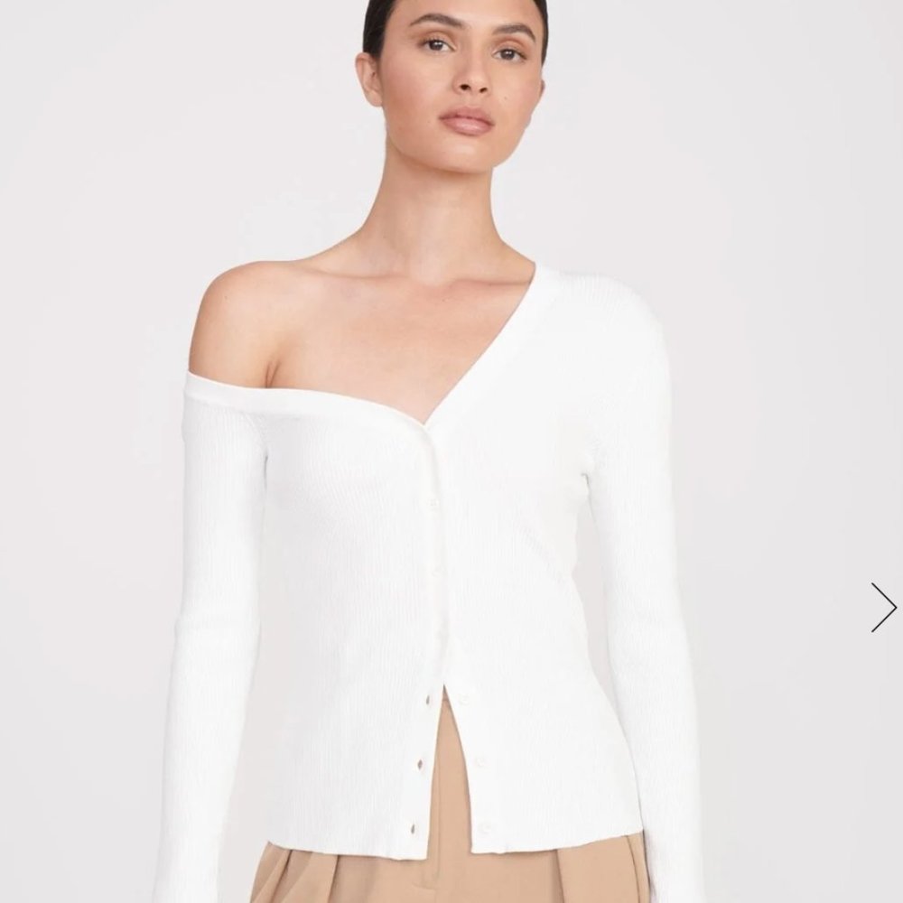 STAUD - Craftsman Sweater in White - NWT